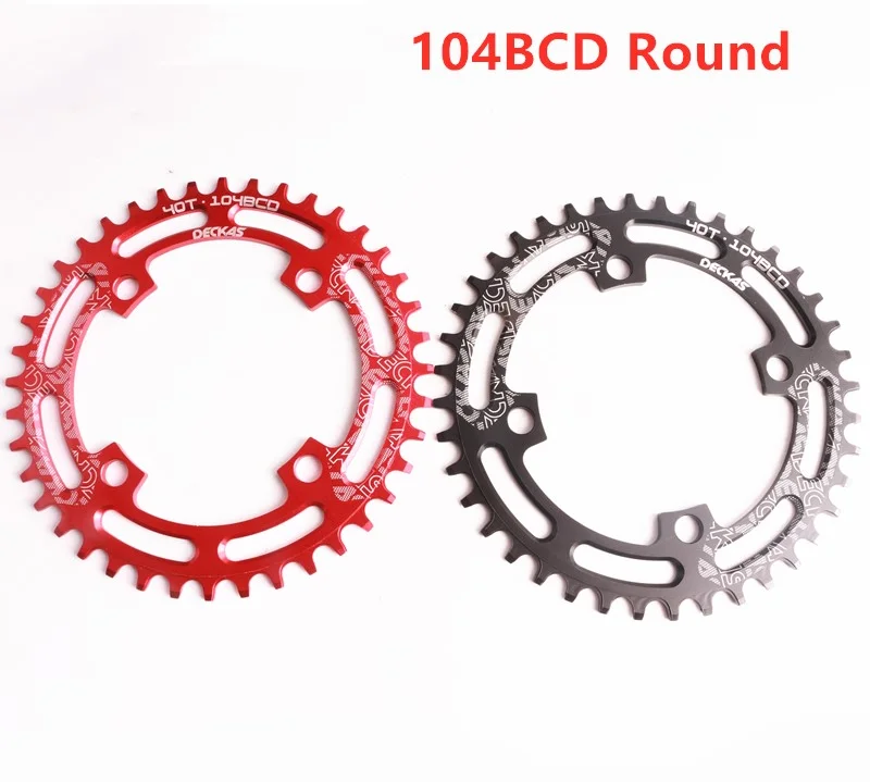 

104BCD 40/42/44/46/48/50/52T Mountain Bicycle Chainwheel MTB bike crankset Aluminum Narrow Wide Chainring BCD 104