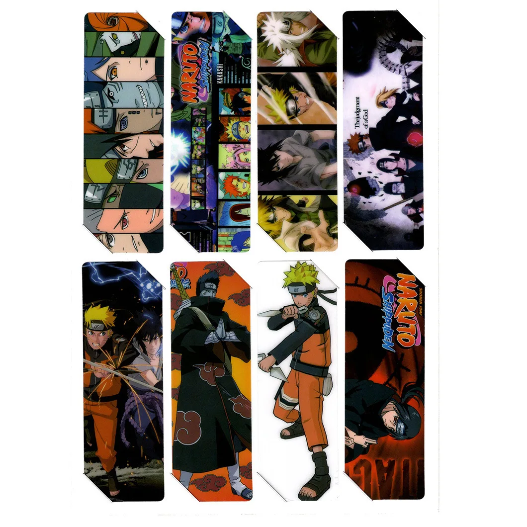 Прозрачная Закладка-аниме Наруто 8 листов | Дом и сад