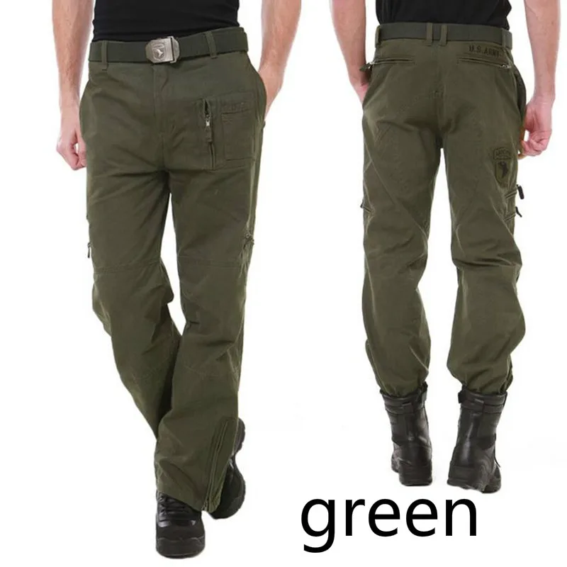 

Мужские тактические брюки карго Модные Мульти Карманы Мужские наружные мульти карманные камуфляжные свободные брюки карго военные походные брюки