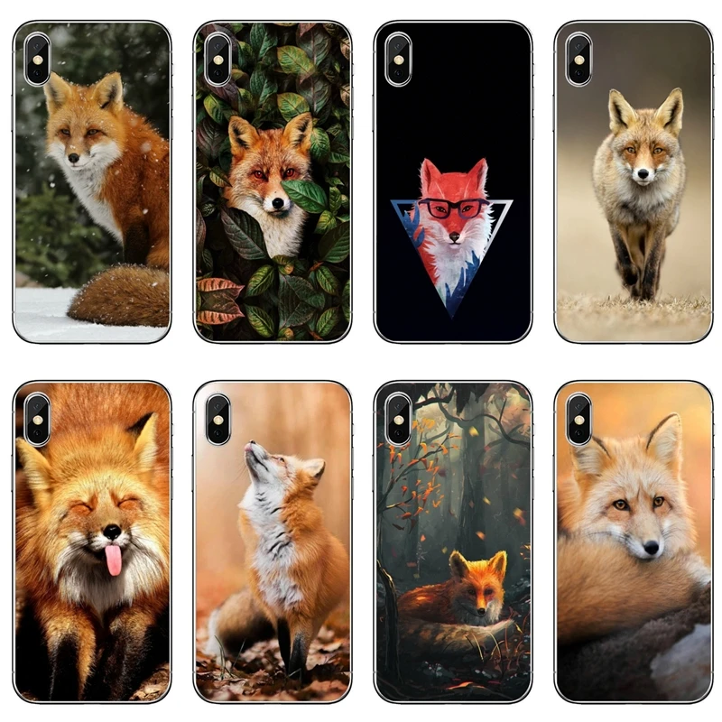 Силиконовый чехол для телефона Xiaomi Mi 9 8 SE Pro A2 Lite 6X 5 4 A3 A1 Note Max Mix 2 3 Pocophone F1 Animal fox