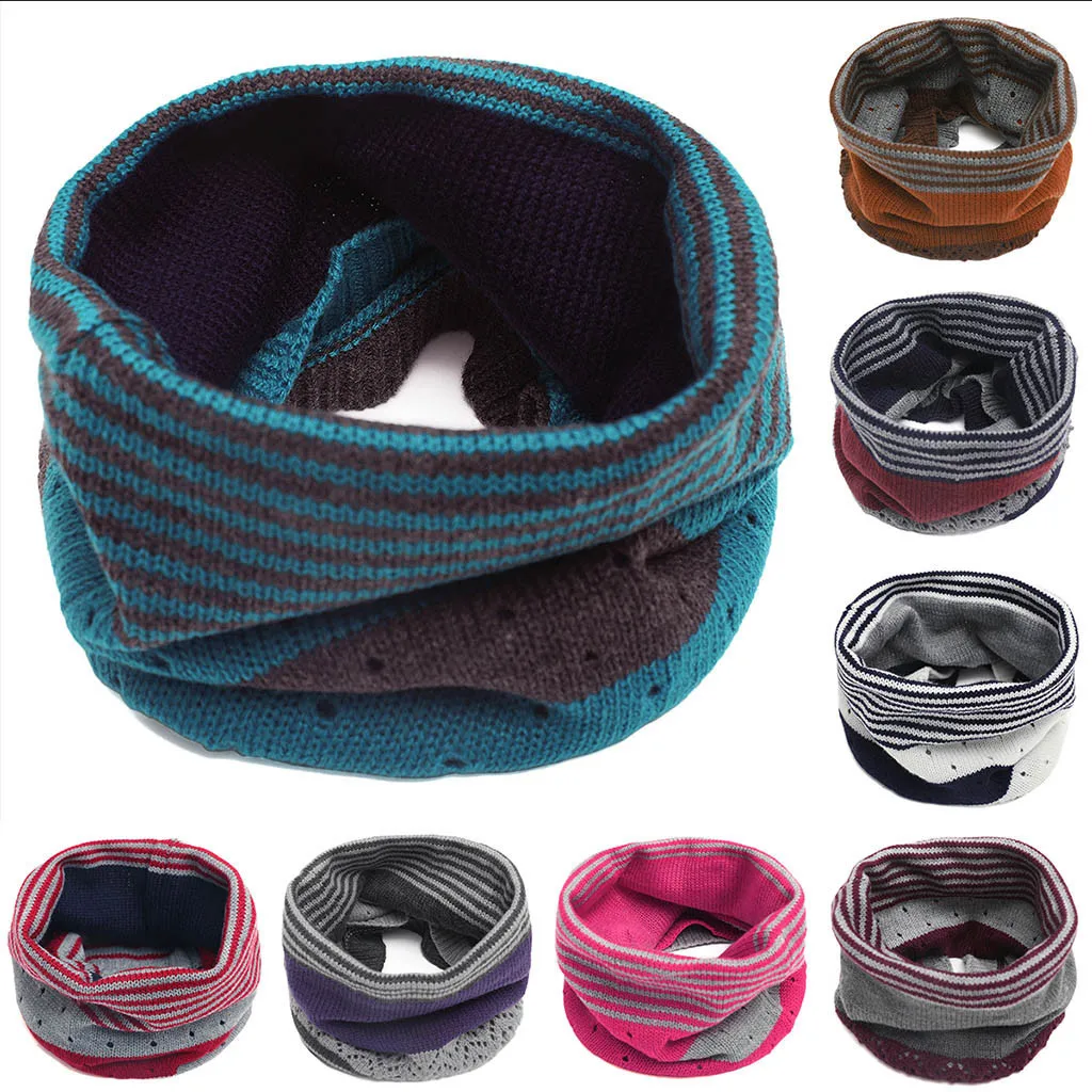 Шарф 2020 Новое поступление унисекс контрактный цветной теплый флисовый вязаный