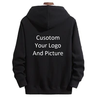 custom logo picture hoodies men women hooded fleece oversized hoodie sweatshirt men polluver customization dropshipping s 6xl