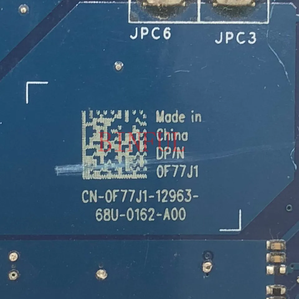 Высокое качество для 15 5000 5552 LA-C571P ALL14 CN-0F77J1 0F77J1 F77J1 с SR29E N3700 материнская плата с процессором для ноутбука полностью протестирована