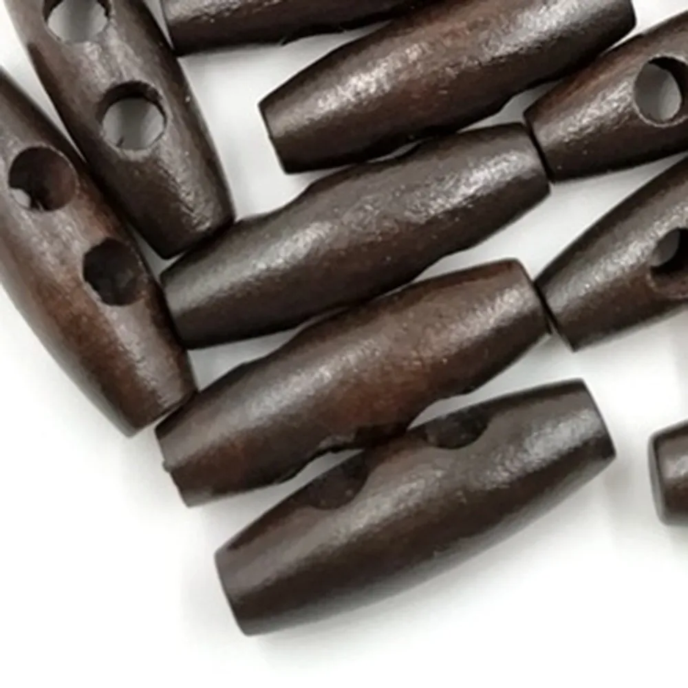 50 шт. деревянная пуговица 30 мм темно кофейный цвет оливковая Пряжка Детское