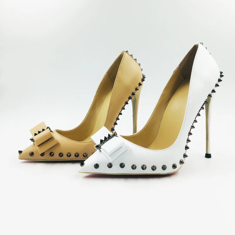 Большие размеры 34-45 Классические женские туфли-лодочки с острым носком и