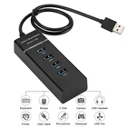 1 шт., 4 порта USB 2,0 3,0, разветвитель, высокоскоростной разветвитель для настольных ПК, ноутбука, адаптер USB 3,0, разветвитель