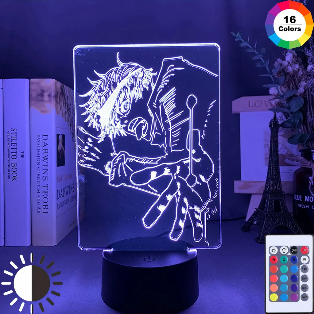 

3D Anime Led Night Light Lamp for Kids Child Bedroom Table Decor Birthday Gift USB Battery Touch To Change Color Xmas Acrylic
