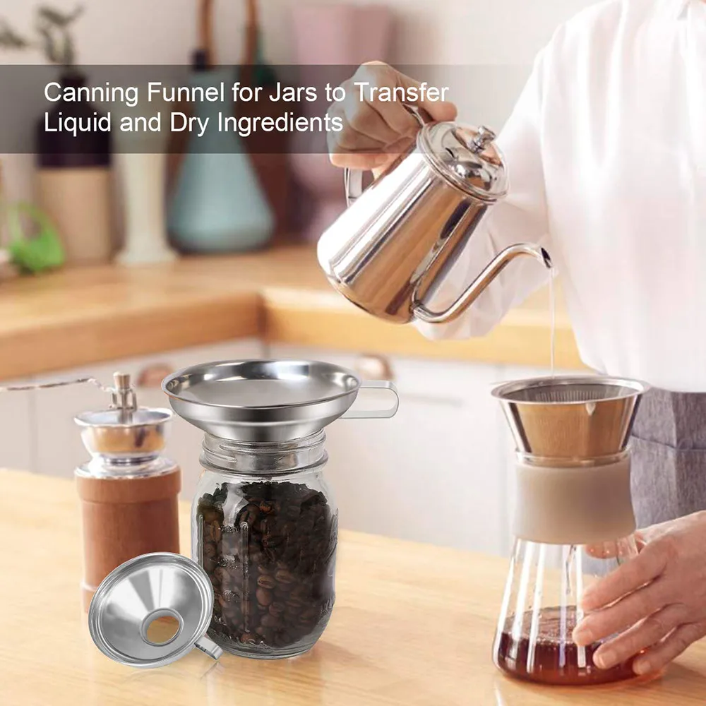 Консервная Воронка Из Нержавеющей Стали с широким горлом консервная фильтром