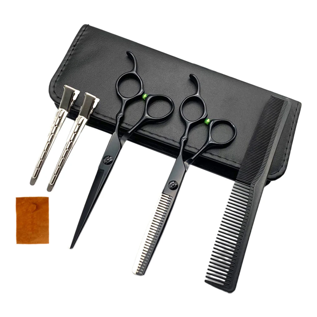 

6.0'' Salon Hair Cutting Scissors Cutting Thinning Equipment Shears Set Kit