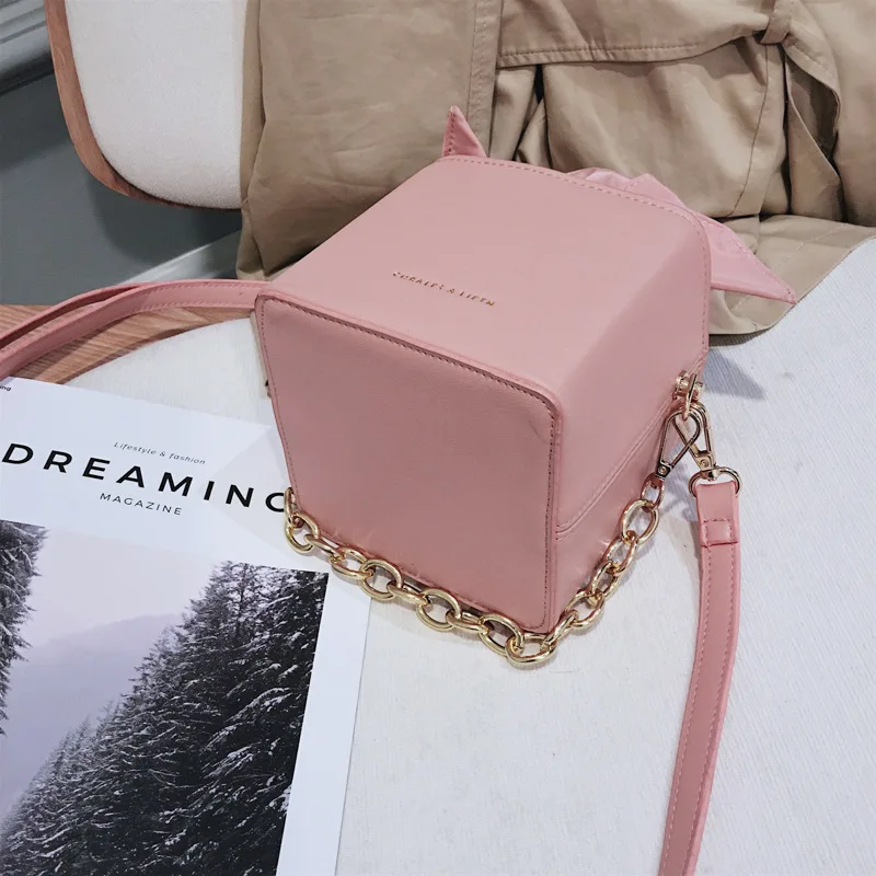 JIULIN милая леди сложенный цветочный горшок трехмерная маленькая квадратная сумка