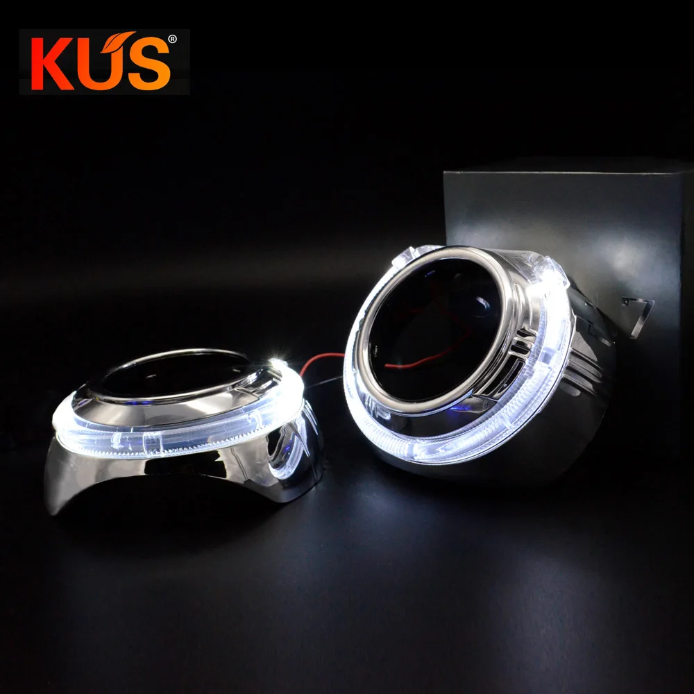 3 0 дюймовая маска DRL ангельские глаза кожухи для H1 Q5 Hella биксеноновые линзы