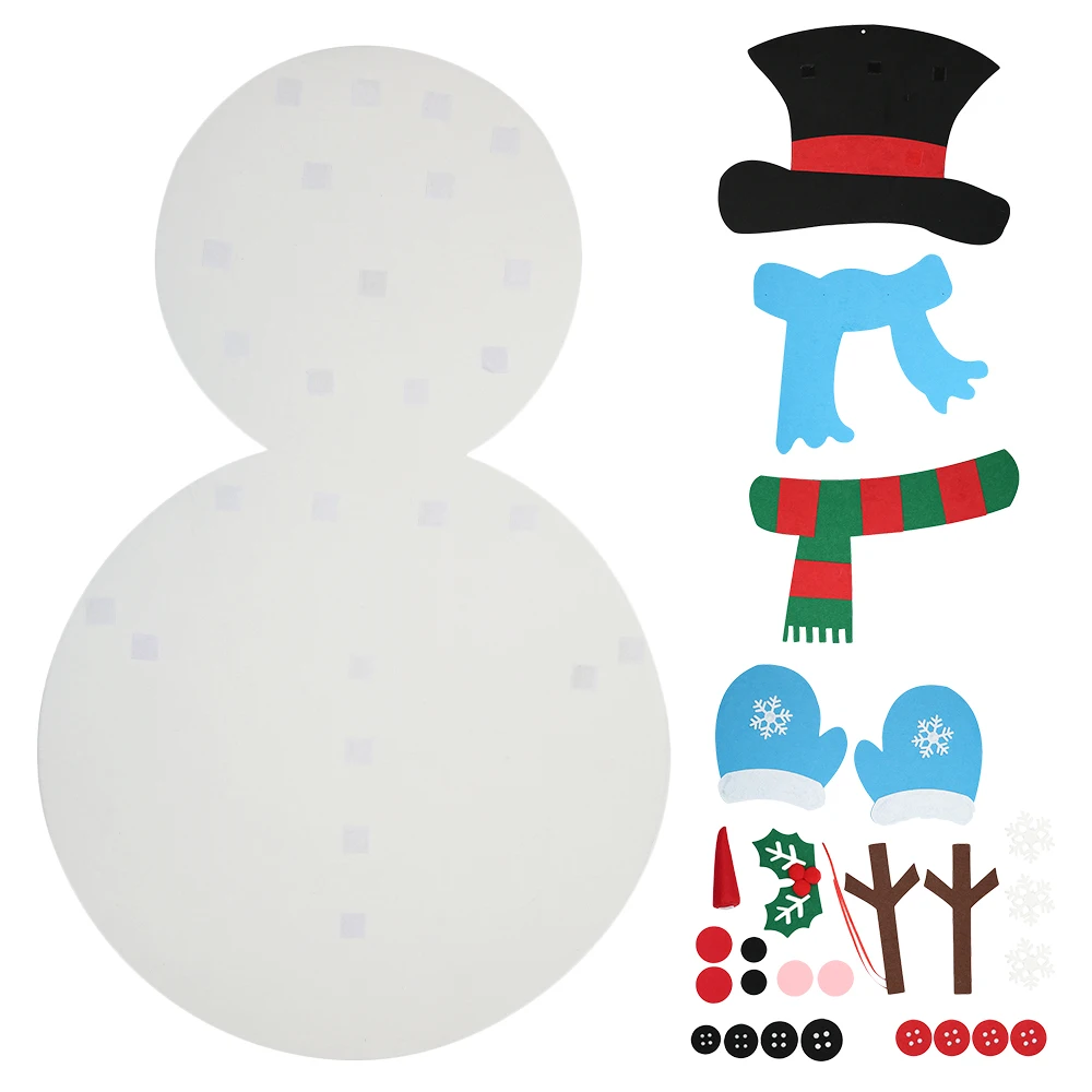 Рождественский фетровый снеговик подарок на Новый год детские игрушки с