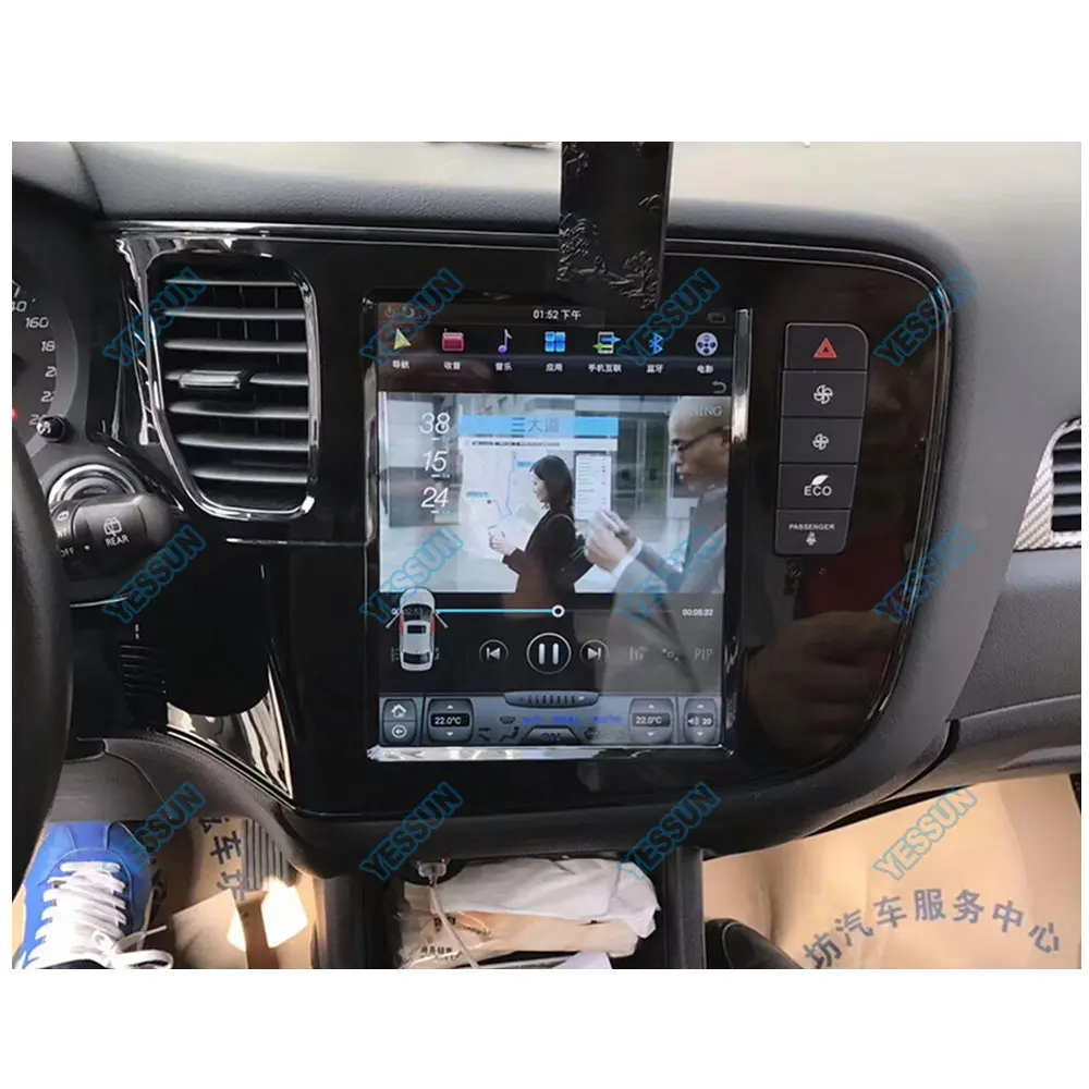 Для Mitsubishi Outlander 2013-2019 Автомобильная фотомагнитола мультимедийный плеер GPS