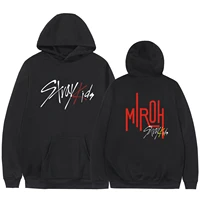 kpop straykids new album miroh sweatshirt with pocket crewneck fleece warm haajuku oversized hoodie hoodies stray