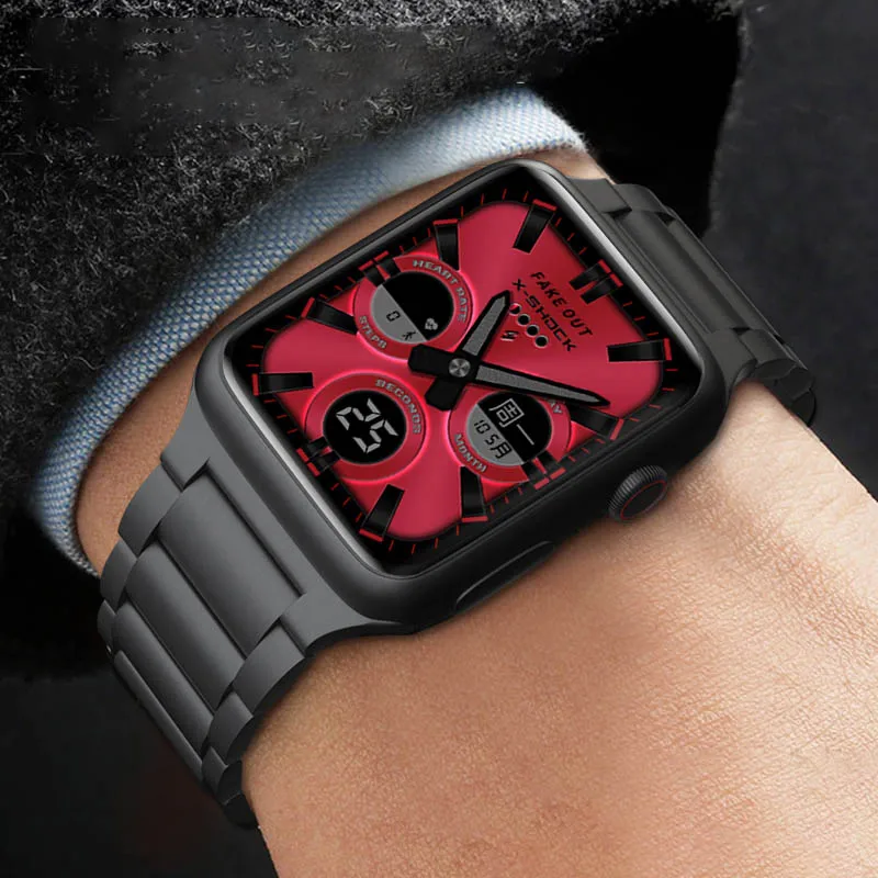 Titanium Strap for Apple Watch Ultra 49mm Band 44mm 42mm 40mm 38mm 45mm Titanium Bracelet Watchband for iWatch 7 6 SE 5 4 3 8 2