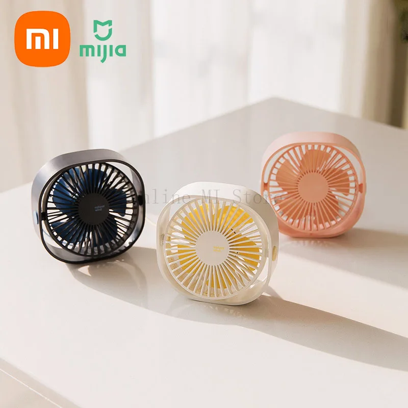 

New Xiaomi Mijia 3life USB Desktop Fan 3-Speed Variable Speed 360 Degree Rotating mini fan 3 colors Cooling Fan