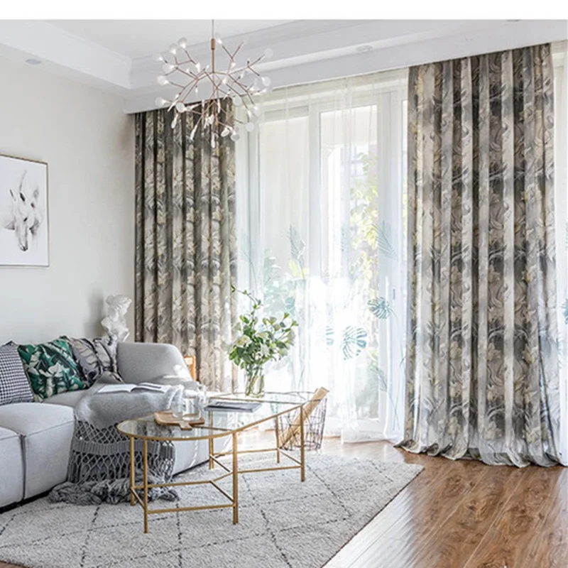 

Modern Blackout Curtains innocent and e Pattern For Living Room Window Bedroom shading Ready Made Finished Drapes Blinds 2JL582