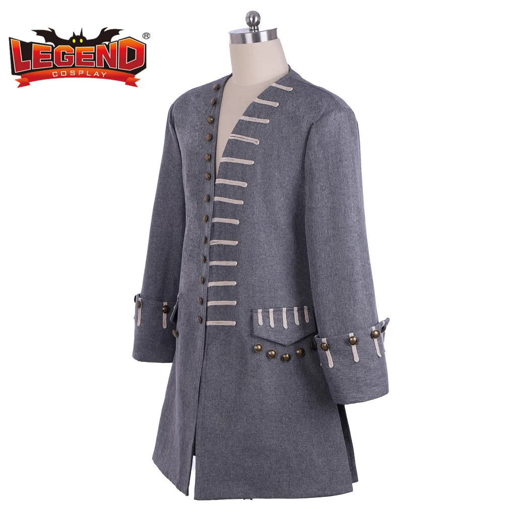Косплей легенда капитан Джек пират косплей костюм куртка средневековый мужской