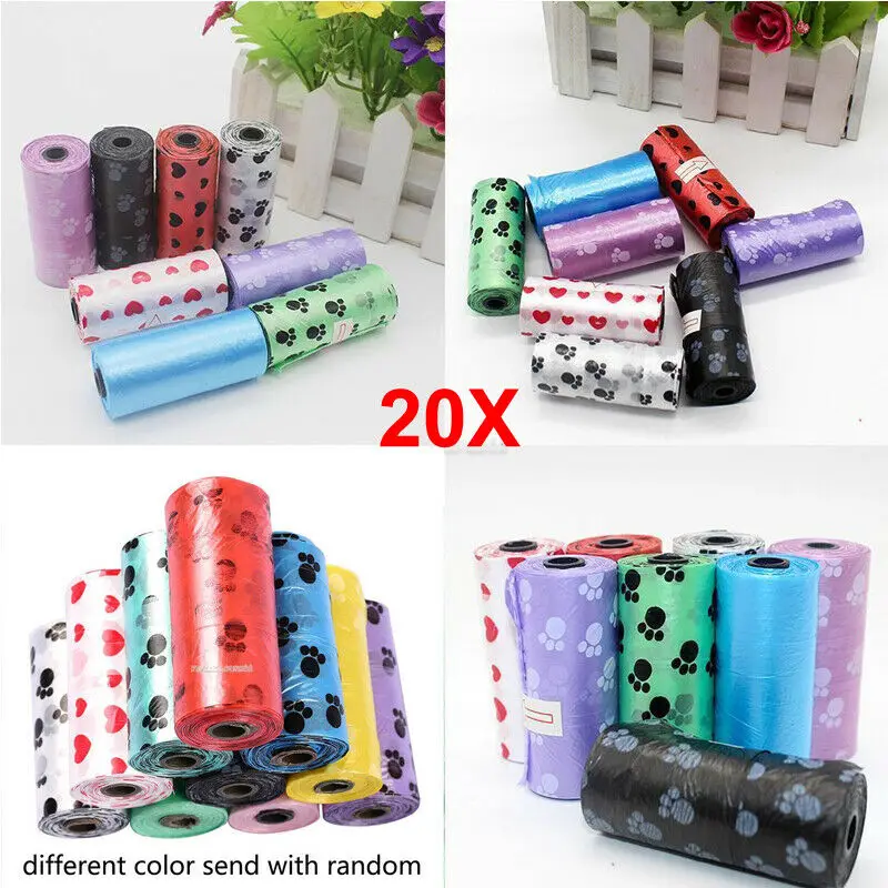 

Dog Poop Bags Pet Waste Garbage Bags Biodegradable Outdoor Carrier Holder Dispenser Clean Pick up Tools Pet Accessories