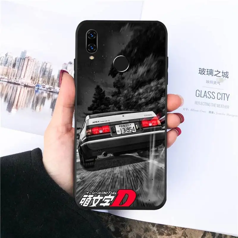 

Initial d japanese anime Phone Case For Huawei honor Mate P 10 20 30 40 Pro 10i 9 10 20 8 x Lite Luxury brand shell funda coque