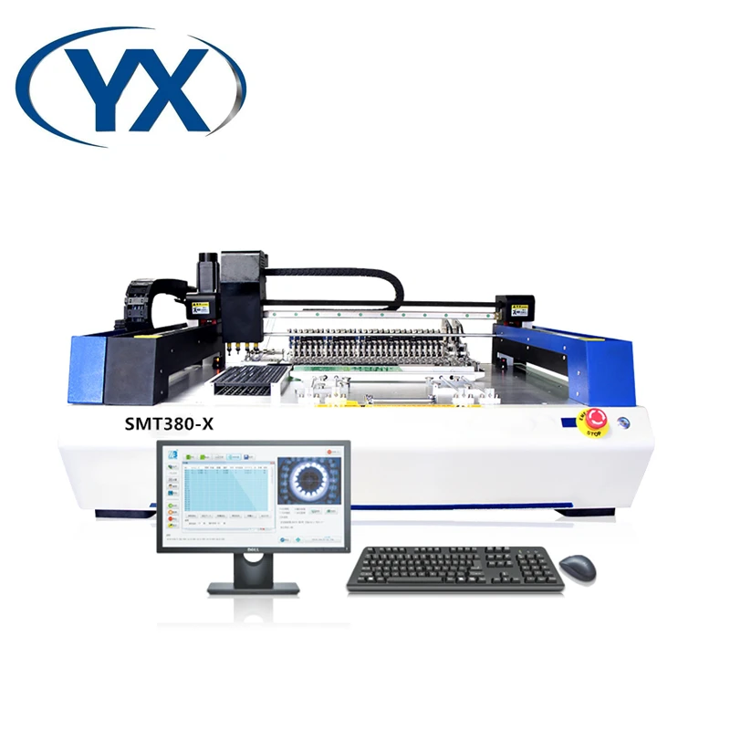 

Stock in EU YX SMT380-X With 38 Feeders And 6 Cameras SMT Pick and Place Machine for PCB Assembly