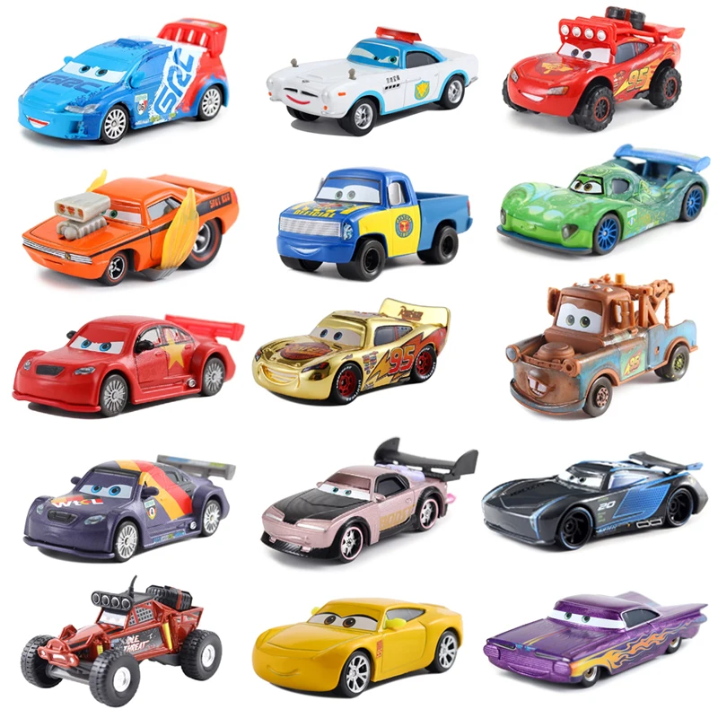 

Disney Pixar Cars 3 hudson hornet Jackson Storm Mater 1:55 Diecast Metal Alloy Model Car Toy Christmas Gift Children Boys toys