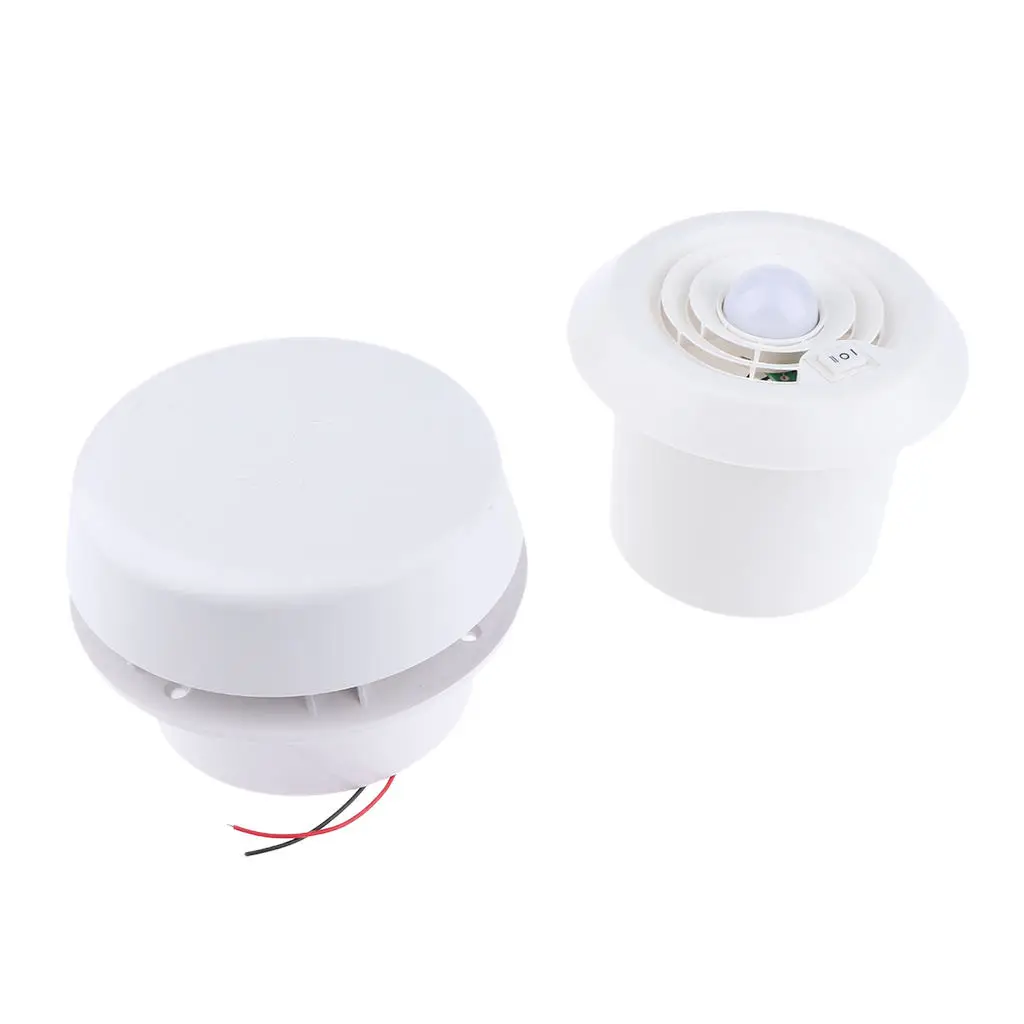 

12V Boat Exhaust Fan 200 CFM with LED Strong Wind Outet Inlet Air Ventilation