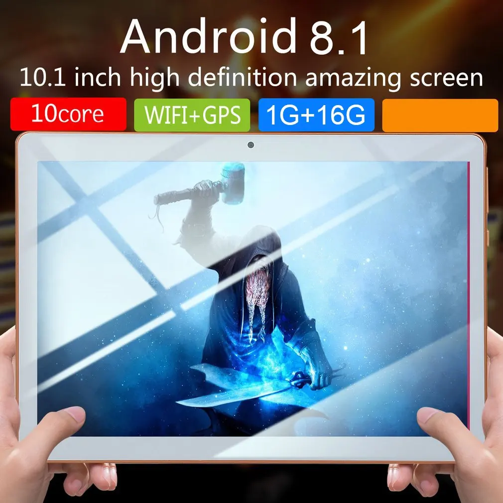 

KT107 Plastic Tablet 10.1 Inch HD Large Screen Android 8.10 Version Fashion Portable Tablet 8G+64G White Tablet xiajia