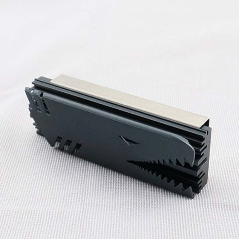 

Aluminum Cooling Heat Sink Thermal Pad Heat Dissipation Radiator Thickness 0.69" for M.2 2280 SATA NVME M2 SSD Heatsink