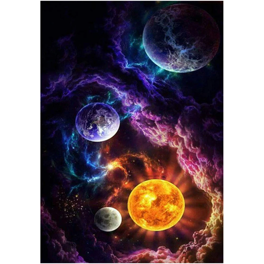 

KAMY YI Boutique Starry Sky Galaxy Nebula Diamond Painting Modern Home Decoration Art Painting Nordic Picture Life