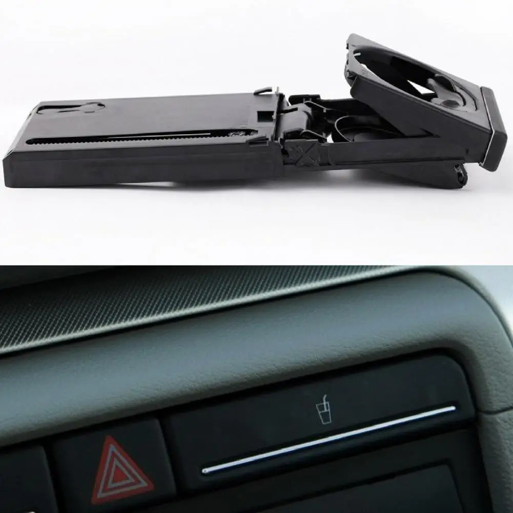 

Durable Black Modification Electrosilvering Trim Bottle Stand 8E1862534K Auto Cup Stand for Audi A4/B6/B7 02-08