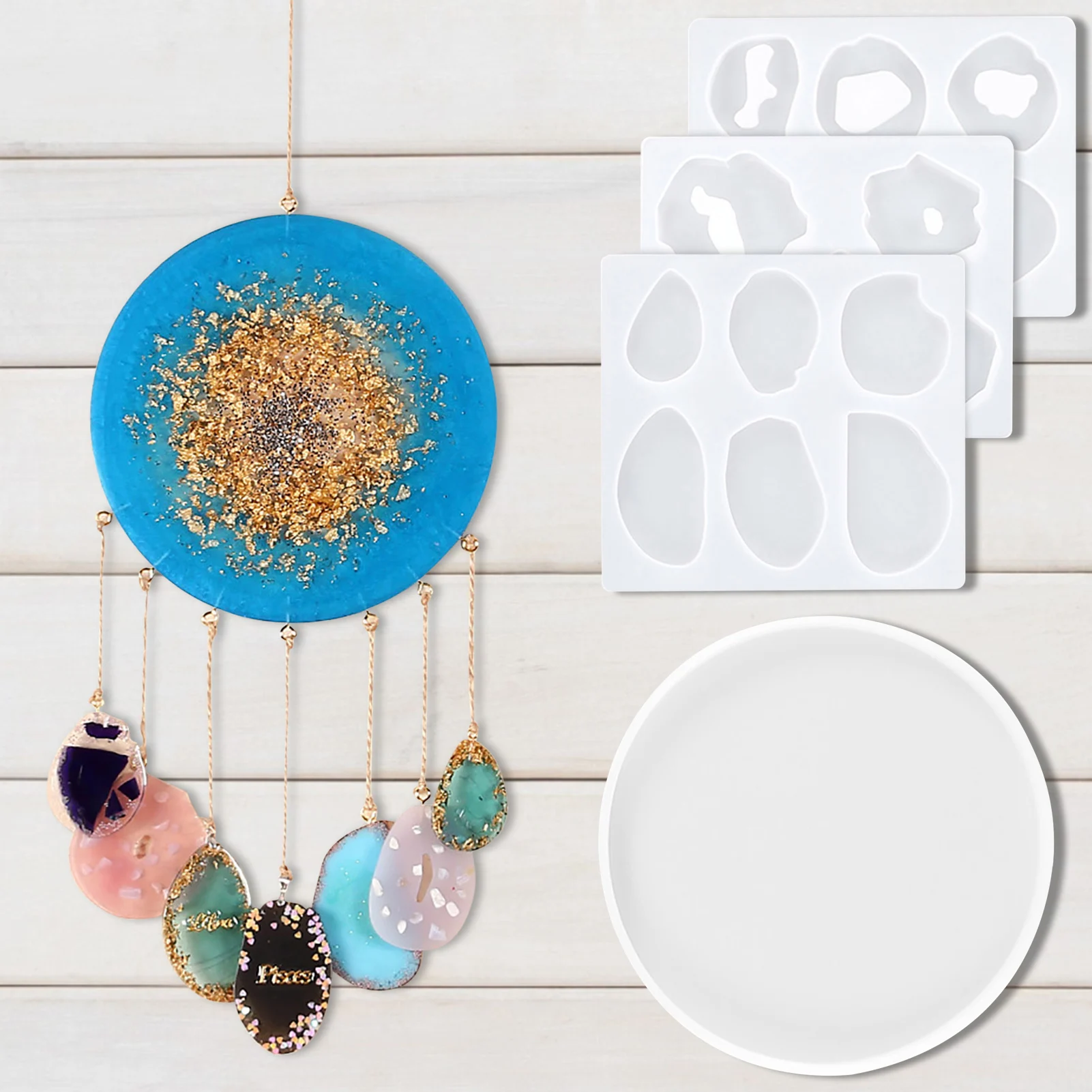 

25 Pcs Pendant Mould Exquisite Durable Flexible Silicone Jewelry Mold For Weddings Handmade Decorative Gifts