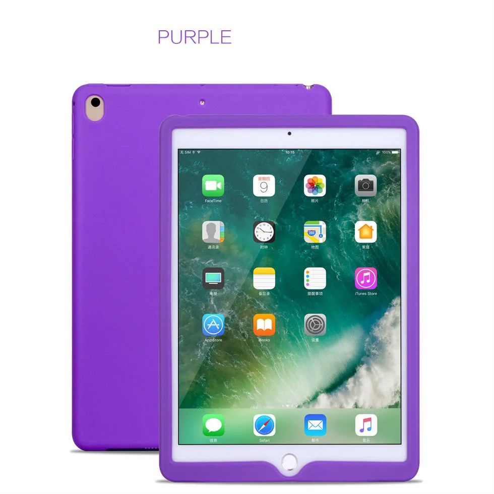 Tablet Silicone Case for iPad 9.7 Air 2 Case Soft Shockproof 360° Protection Back Shell Cover for iPad mini 2 3 4 Case