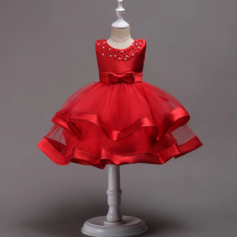 Детское мягкое бальное платье с оборками 6 цветов |
