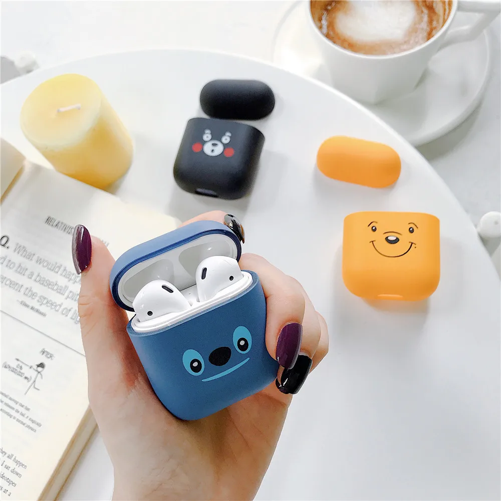 Милый мультфильм беспроводные наушники mate чехол для Apple AirPods 2 зарядки наушники Scurb чехол для Airpods защитный чехол