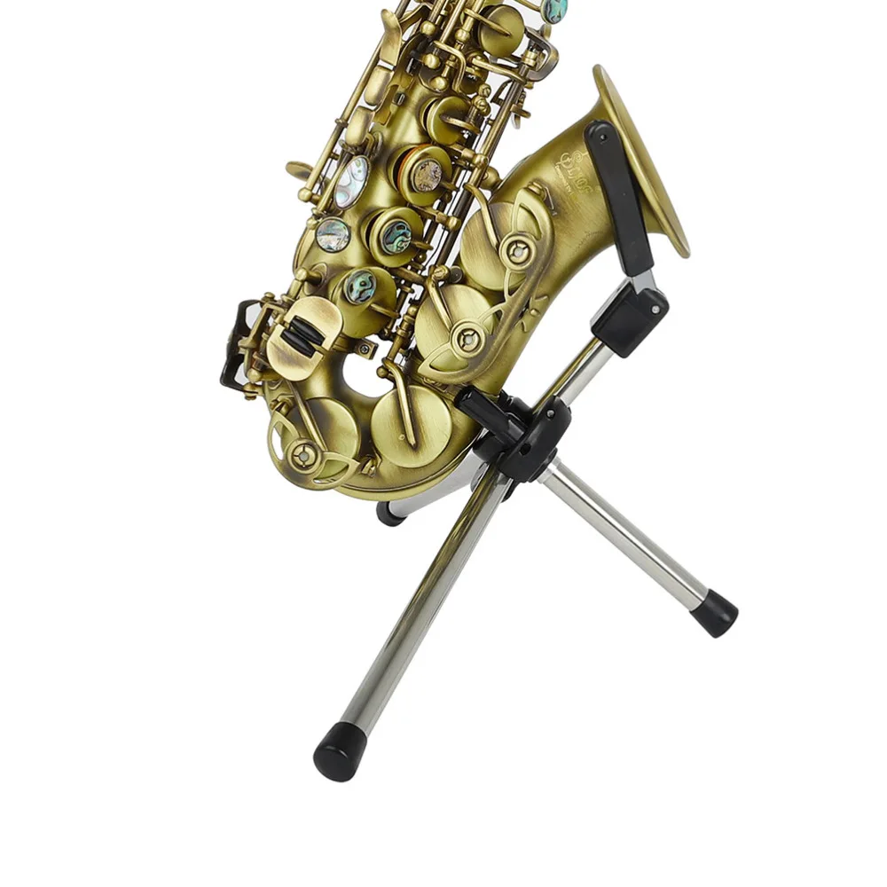

1PC Wind Instrument Tripod Portable Foldable Saxophone Holder Stand Instrument Bracket (Alto Voice Bracket)