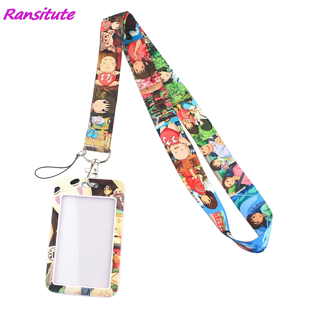 Креативный шнурок Ransitute R1487 с изображением девушки из аниме держатель для карт
