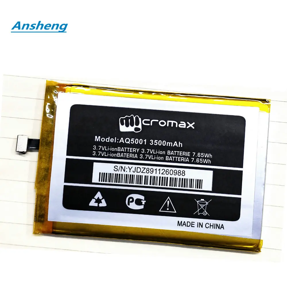 Высококачественная батарея 3000mAh AQ5001 Для Micromax ZAW1055QAA мобильный
