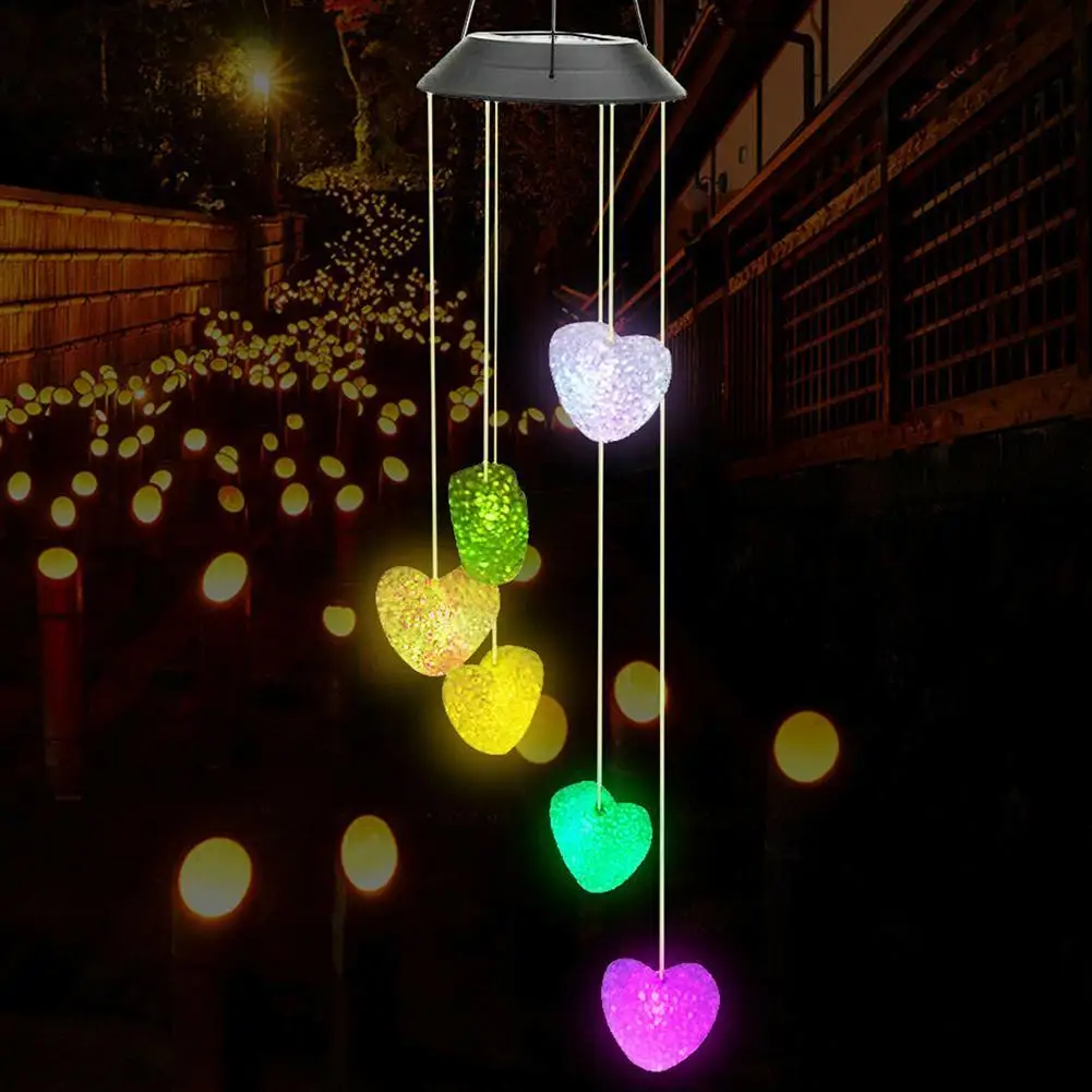 

LED Solar Love Wind Chime Light Family Modern Creative Lights And Indoor Decorative Decorative Outdoor General Lights C3D6