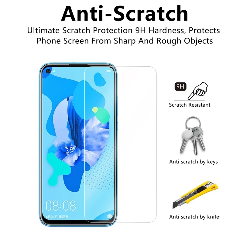 Protector de pantalla de vidrio templado para Huawei Mate 30 Lite, vidrio templado para Huawei Mate 30 Lite 9H, 2 unidades-1