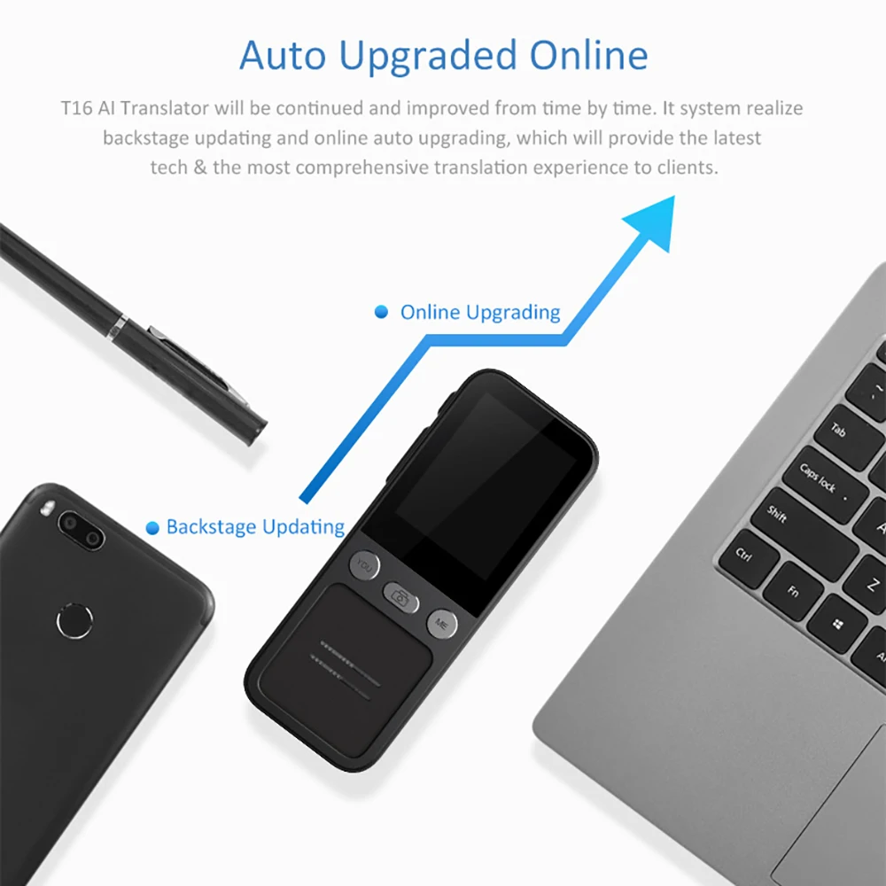Intelligent Voice T16 Translator 138 Mulit Language Portable Instant Real-Time Support Photo/Recording Translation Android 4.4 |