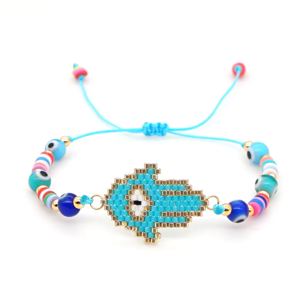 Go2boho Фатима браслет на руку “Хамса” для женщин Турецкий Дурной глаз браслеты