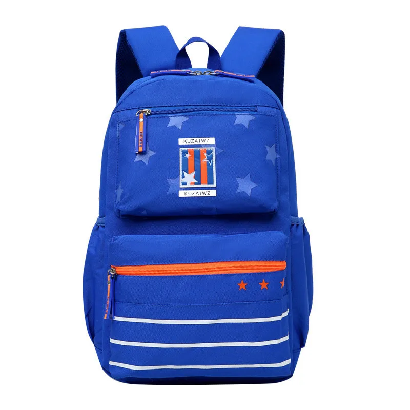 Детские школьные сумки в полоску для мальчиков и девочек модные ультралегкие