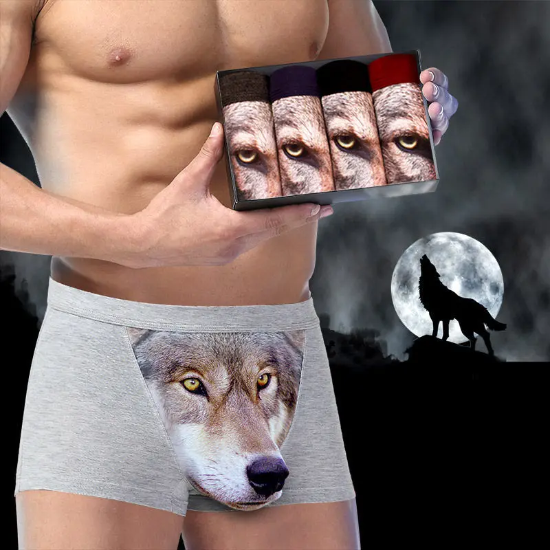

3 pcs Men modal underwear modal mid-waist large size pants breathable Ultra-thin underwear fashionable underpants