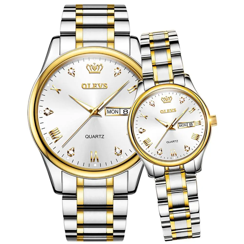 Couple Watches 2020 New Fashion Lover's Watches Simple Couple Watch Gifts Men Women Clock Stainless steel Pair watch minimalist couple watch men women stainless steel band watch lady simple lover pair watch anniversary gift to husband and wife