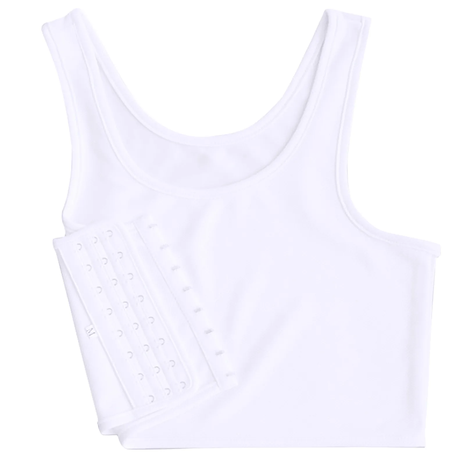 

Camisole Top de verano Fashion Compression Chest Binder Women Sleeveless Solid Short Vest Tank Top de verano Tops 2021