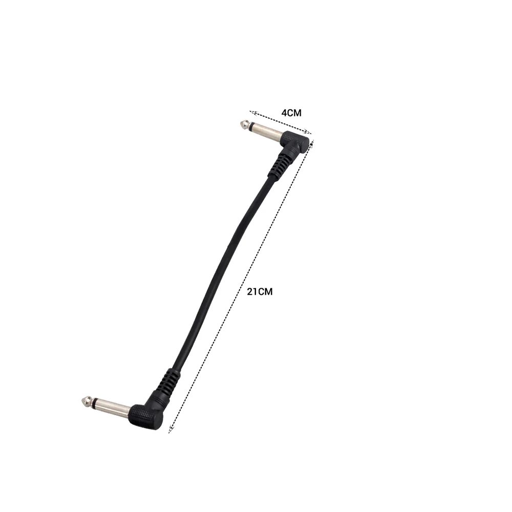 6 шт./упаковка Гибкие Патч-кабели для гитарных педалей с прямоугольным штекером 8 3