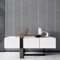 modern simple style non woven flocking 3d embossed gray blue wave wallpaper for bedroom living room tv sofa backdrop wall paper