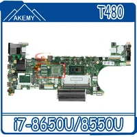 nm b501 for lenovo thinkpad t480 notebook motherboard et480 nm b501 with cpu i7 8650u8550u uma ddr4 100 fully tested