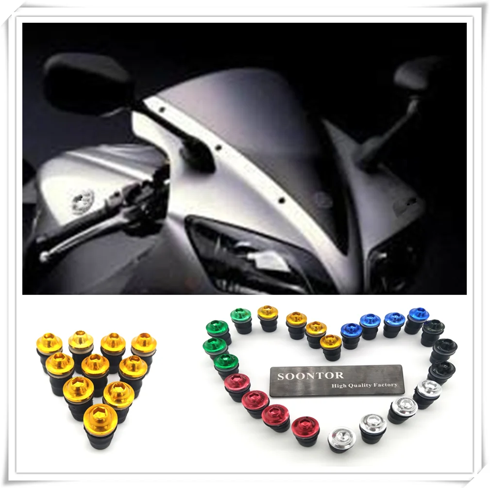 2019 мотоцикл лобовое стекло крепеж ветрового стекла штыревые Болты комплект